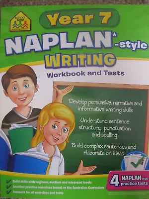 YEAR  7  NAPLAN *-Style  WRITING   WORKBOOK And TESTS  BOOK • $22