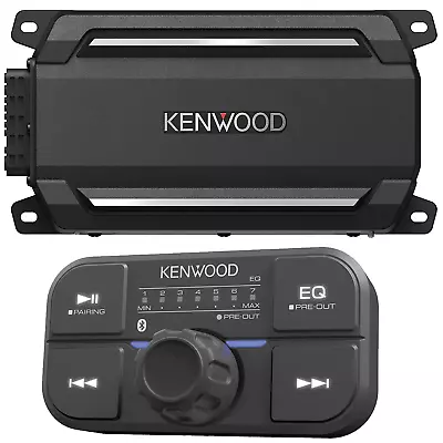 Kenwood KAC-M5024BT Compact Waterproof 4-Ch. 600W Marine/Powersports Amplifier • $279