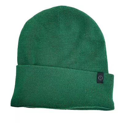 Lululemon Green Knit Merino Wool Blend Winter Beanie Hat • $25