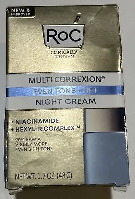 RoC MULTI CORREXION Even Tone Lift Night Cream Niacinamide Hexyl (NEW) • $10.50