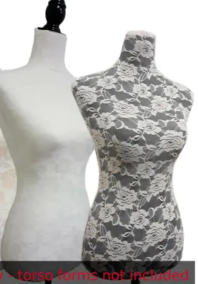 2 Colors Lace/Jerseys To Cover Female Mannequin Torso To Renew Dress Form-sizeS • $8.95