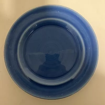 Vtg Metlox Colorstax Salad Bread Desert Plate 8” Blue Micro Oven Freezer DW Safe • $10.99