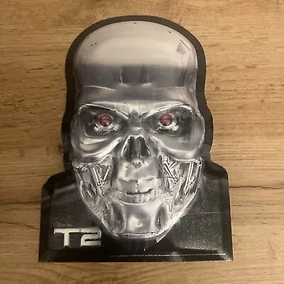 £6.99 • Buy TERMINATOR 2 T2 Endoskeleton Head Metal Plate 7 Inch Loot Crate Film Merchandise