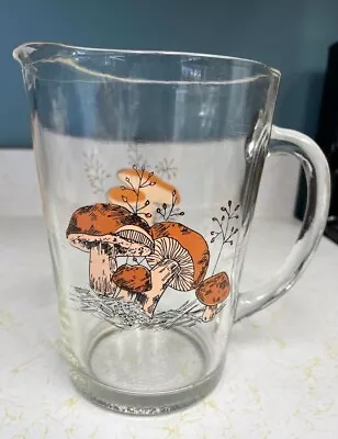 Vintage Merry Mushroom Glass Pitcher 1960s-1970s • $16.99