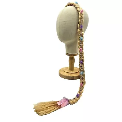 Disney Store Collection Rapunzel Tangled Long Braid Headband Wig Hairpiece RARE • £34.05