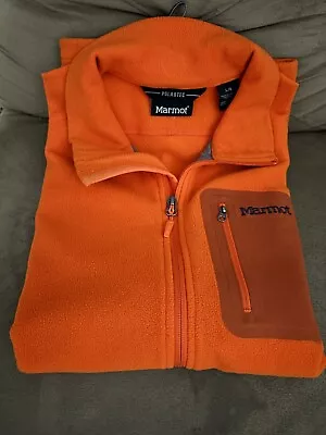 Marmot Men’s L Fleece Vest Orange Excellent Condition • $22