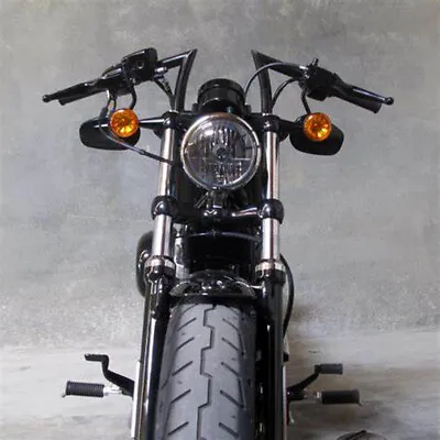 $49.20 • Buy Black Drag 1  Z Bar Handlebar For Harley Custom Chopper Softail Dyna Sportster