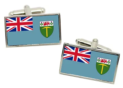 Southern Rhodesia Flag Cufflinks In Chrome Gift Box • $69.85