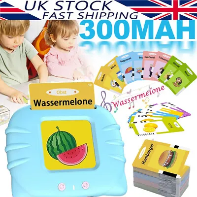 Talking Flash Cards Toddlers 384 Preschool Words Learning Early Education Toys • £8.91