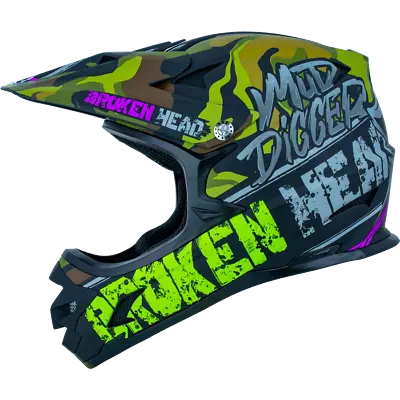 Broken Head Downhill And MTB Helmet Mud Digger | Enduro Mountain Bike | Fullface • £125.67