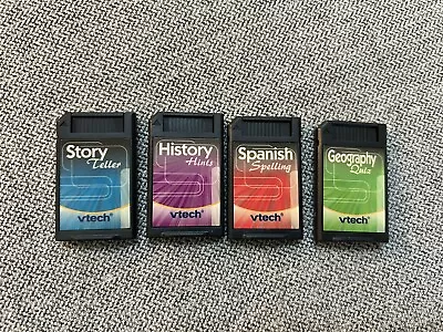 Vtech Cartridges Lot Spanish Spelling Geography History Story Teller • $5