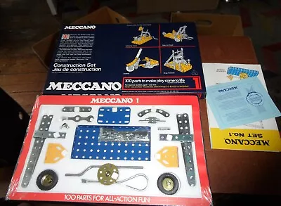 Meccano 1 Construction Set Vintage New And Sealed Vary Rare • $124.08