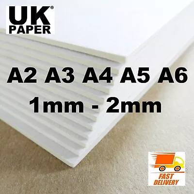 A5 A4 A3 A2 Greyboard Grey White Card Backing Board Sheets Paper Model Craft Art • £2.49