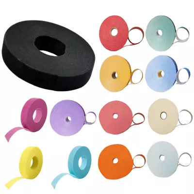 Velcro One Wrap Hook & Loop Double Sided Strapping 10 Different Colours X 1metre • £10.99