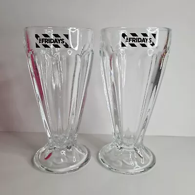 TGI Fridays Ice Cream Glasses X2 • £5