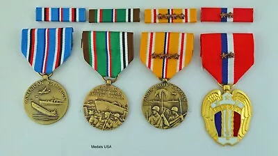 4 WWII Medals And Ribbon Bars For Service In The Pacific - Philippines WW2 • $89.49