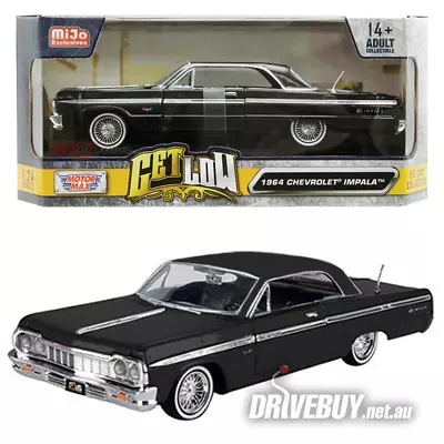 MotorMax Get Low 1964 Chevy Impala Coupe In Black 1/24 • $53.50