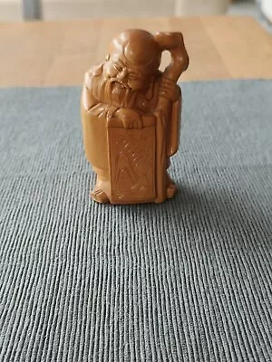 Japanese JUROJIN Carved Wood Figure 'One Of The Seven Lucky Gods Of Fortune' • £7