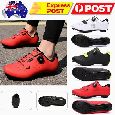 Breathable Mens Road Athletic Cycling Shoes MTB Shoes Mountain Bicycle Sneakers • $39.79