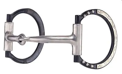 American Heritage Equine Black Steel D-ring 5 In. Curved Snaffle Bit 263-113 • $41.95