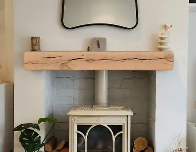 Traditional SOLID OAK BEAM Fireplace Mantel Mantle Shelf Lintel Mantelpiece 6x4 • £134