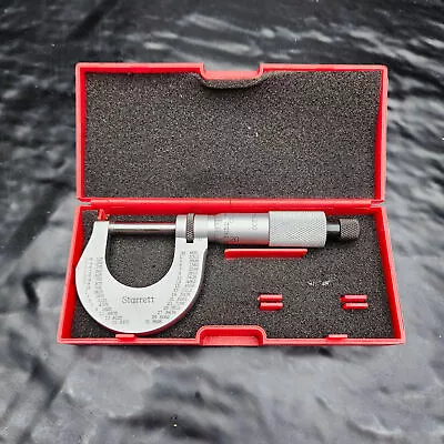 Vintage L.S. Starrett No. 230RL Outside Micrometer 0-1  With Original Box 📏 • $69.90