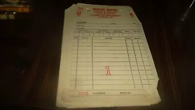 Ruggere Motors Kaiser-frazer Luzerne Pa. Receipt  # 2828 3 Pieces • $3