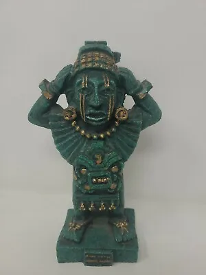 AZTEC Warrior STATUE Sculpture Mayan -JADE GREEN /  Tribal -RARE-vintage • $89.99