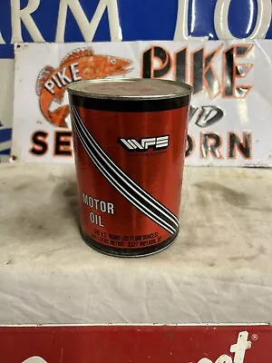 RARE White Farm Equipment Motor Oil Can 1 Qt. - Gas & Oil Full Composite • £82.71