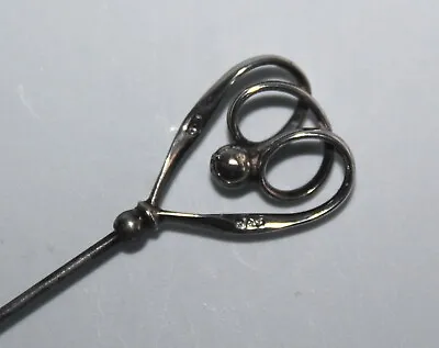 Charles Horner Silver Looped Hat Pin Hallmarked Chester 1923 • £30