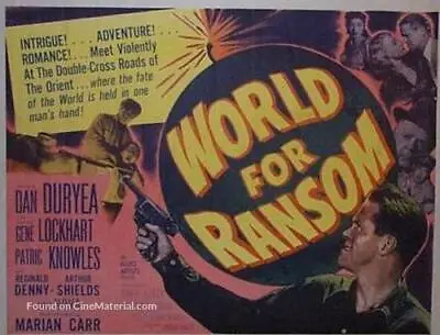£3.65 • Buy World For Ransom 1954 Dvd. Dan Duryea. Copy Of Public Domain Film. Disc Only