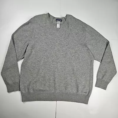 Patagonia Wool Cashmere Sweater Men's 2XL Gray Long Sleeve Crewneck Lightweight  • $45