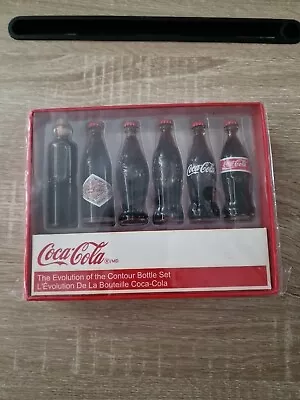 Coke Miniature 3  Bottles Evolution Of The Coca-Cola Contour 6 Bottle Set • £19.95