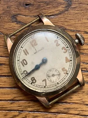 1915 Waltham Gents Mens WristWatch Watch 15J Keystone Victory 10k Rolled Gold • £95