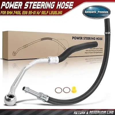 Power Steering Return & Reservoir Line Hose Assembly For BMW 740iL E38 1995-2001 • $39.99