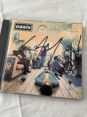 Liam And Noel Gallagher Signed Oasis Definitely Maybe Cd Album • £75