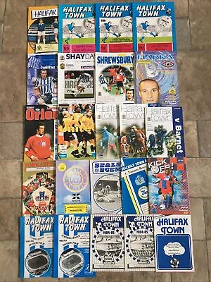 Job Lot Halifax Town Programmes • £4