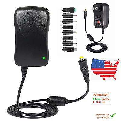 $12.97 • Buy LED AC Adapter Power Supply W/ Multi Voltage Tips For Router,Tablet,Smartphone