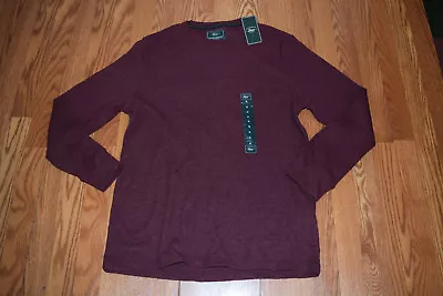 NWT Mens Bass Chocolate Truffel Thermal Long Sleeve Winter Shirt S Small $50 • $19.95