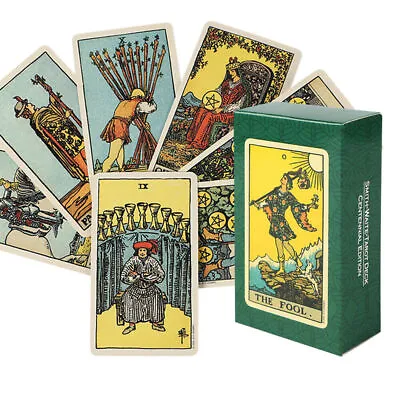 Rider Waite Tarot Card：Tarot Cards And Book For Beginners Set 78 Tarot Cards • £6.64