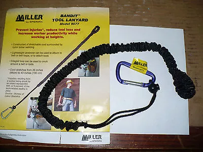 Miller By Honeywell 9077 Bandit Tool Lanyard 5lb. 26 -43  Stretch Nylon New • $15.19