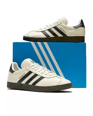 Adidas Originals GAZELLE Germany Men's Size Shoes ID3719 Off White Black Gum NEW • $119.99