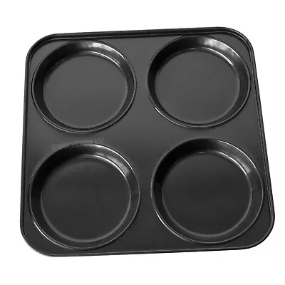 Set Of 3 Yorkshire Pudding Tins 4 Cup Stainless Steel Non-Tick Oven Baking Trays • £14