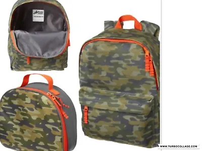 New Gymboree Camo Backpack Bag School Camp And Matching Lunch Bag Nwt • $24.99
