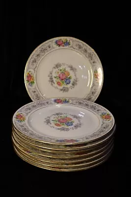 Vintage Charles Ahrenfeldt Limoges France Cinderella 8 Dinner Plates 9 3/4  Wide • $120