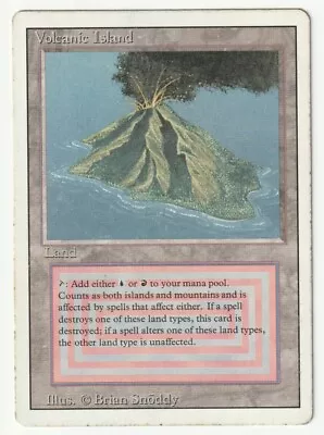 Volcanic Island Revised MODERATELY/HEAVILY PLAYED Magic: The Gathering CARD • $600