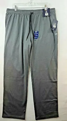 NEW Reebok Mens 2XL Gray Fleece Lounge Sweat Sleep Draw Cord Pants NWT • $17.99