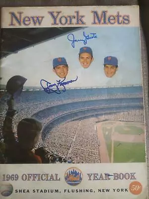 1969 NY Mets World Series Champs Team Signed Yearbook Nolan Ryan Tom Seaver  • $675