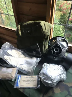 British Army 1989 Avon S10 Size 1 Haversack  Gas Mask 2 Filters One • £118.79