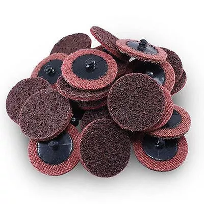 $26 • Buy 50Pc 2  Medium Roloc Scotch Pads Roll Lock Surface Sanding Disc Made In USA